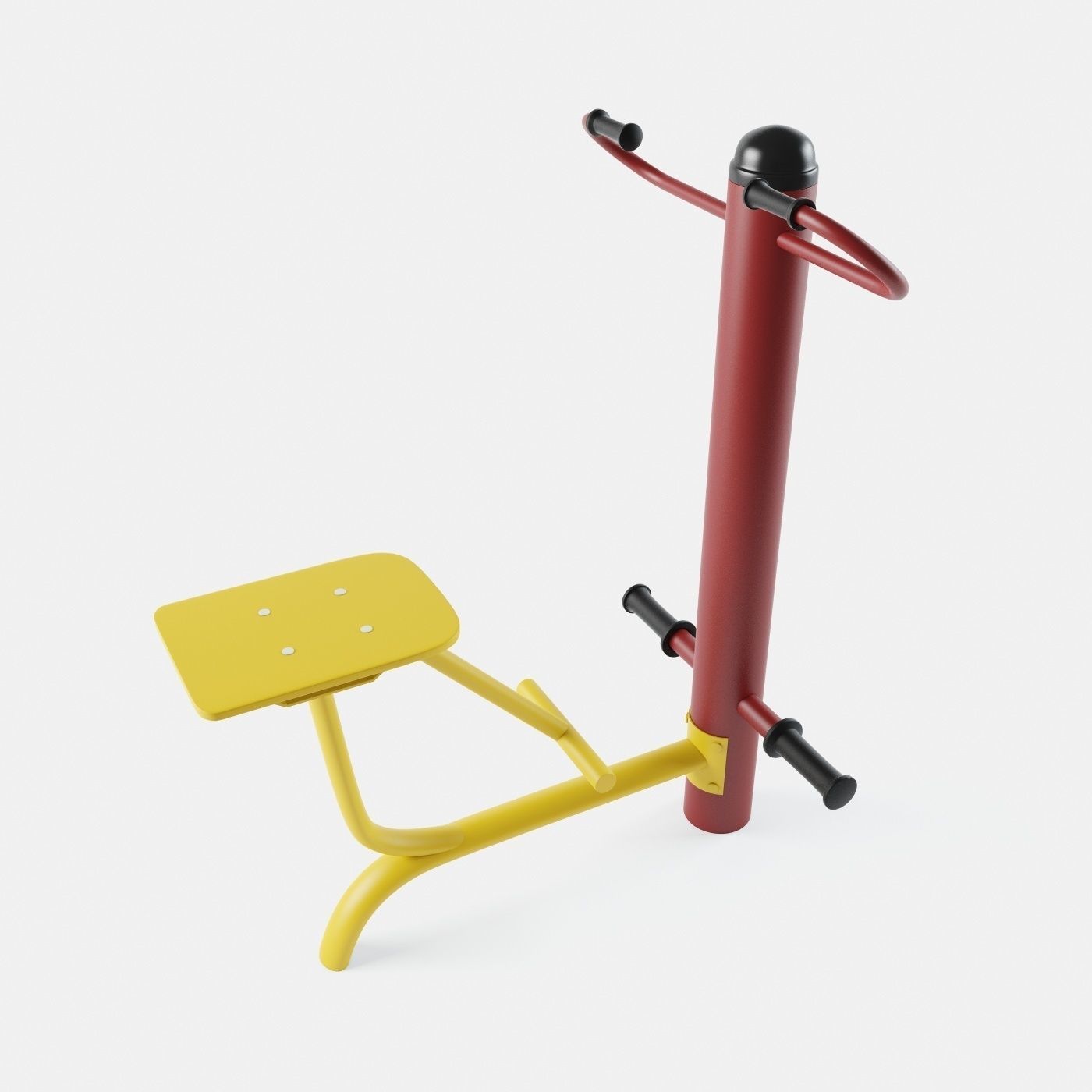 Outdoor Gym Set 002 3D model_3