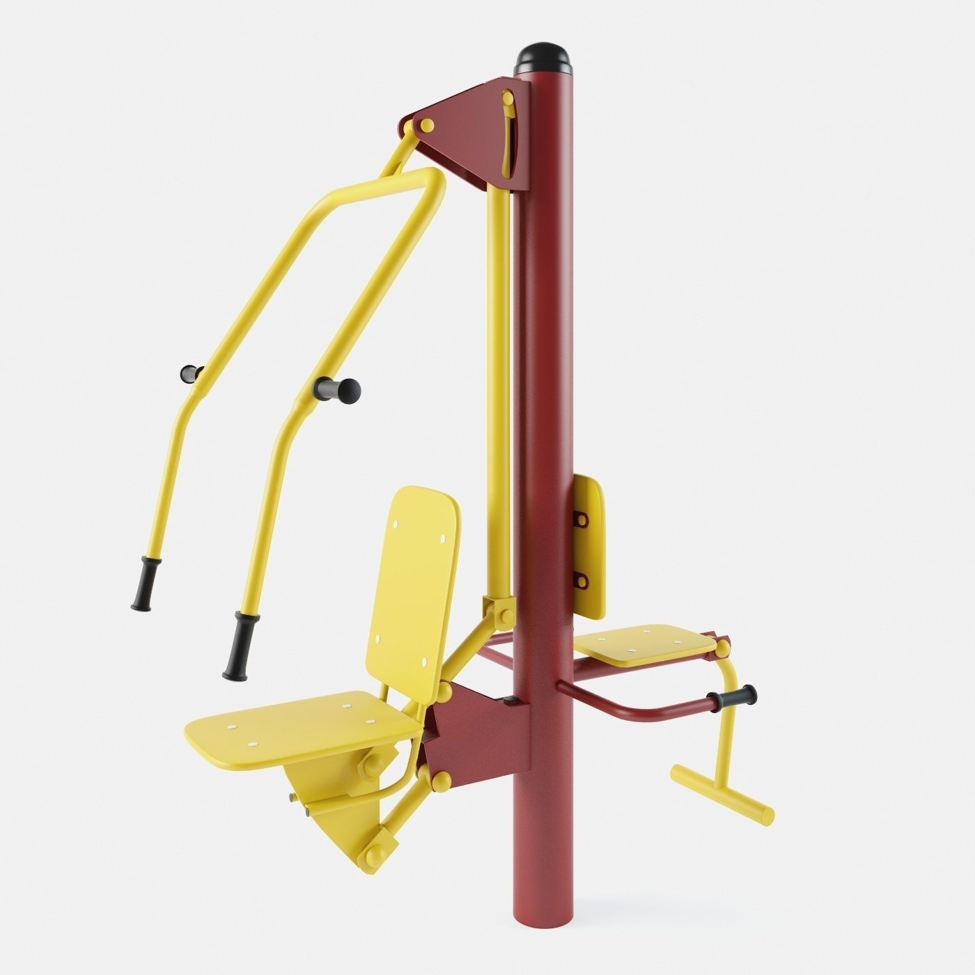 Outdoor Gym Set 002 3D model_20