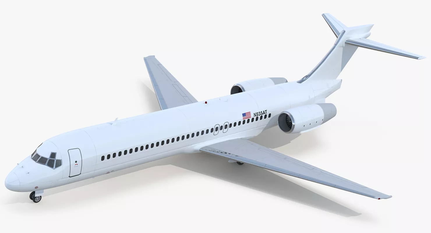 Boeing 717 200 Generic 3D model