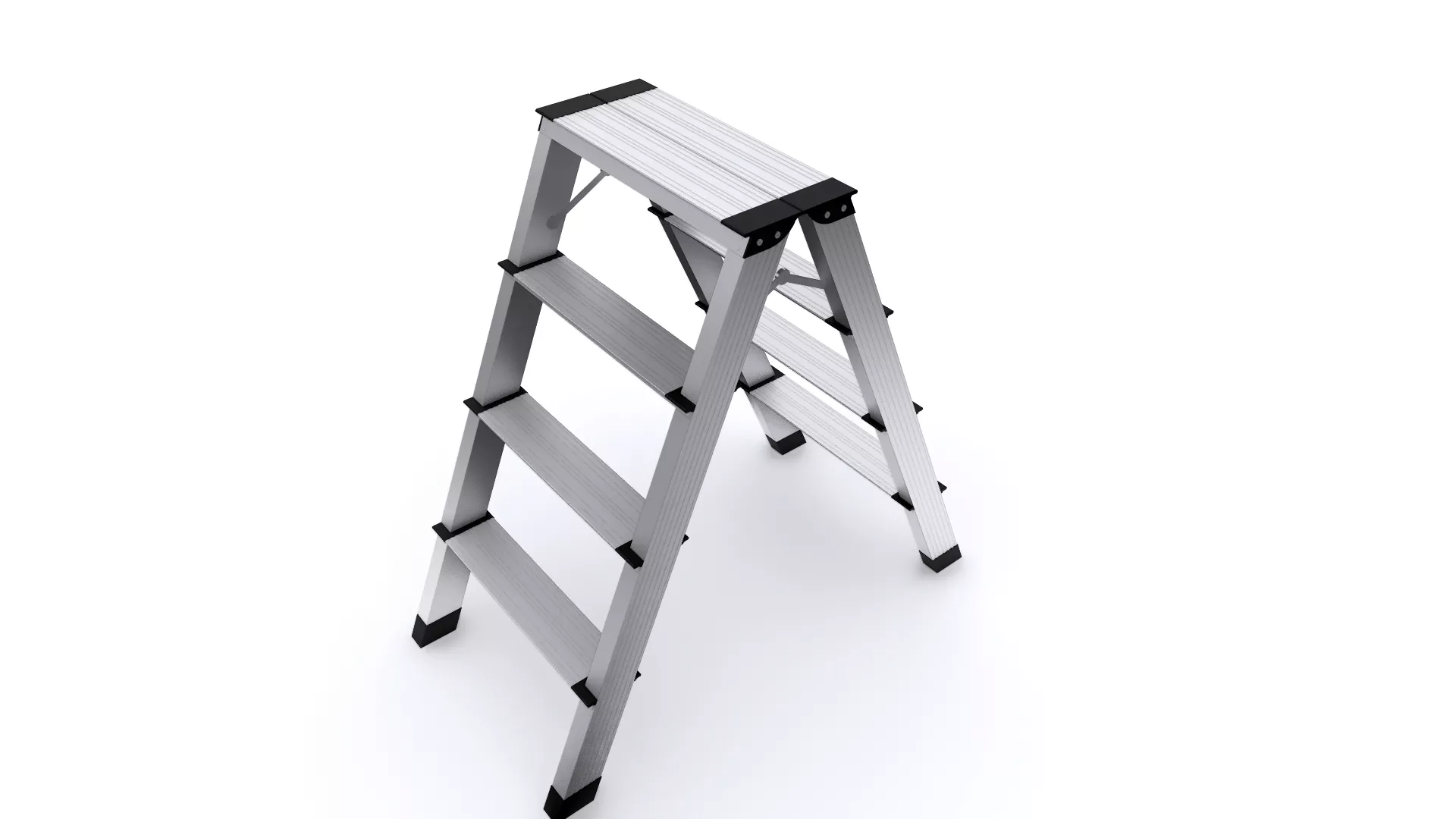 METAL STAIR Low-poly 3D model