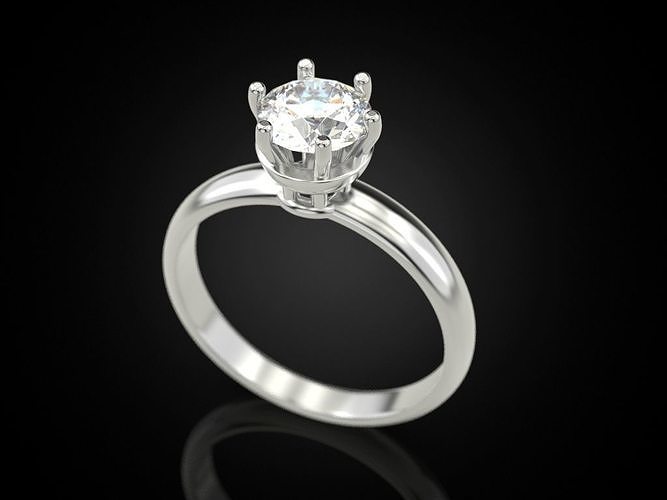 Engagement ring 7 Update Free 3D print model