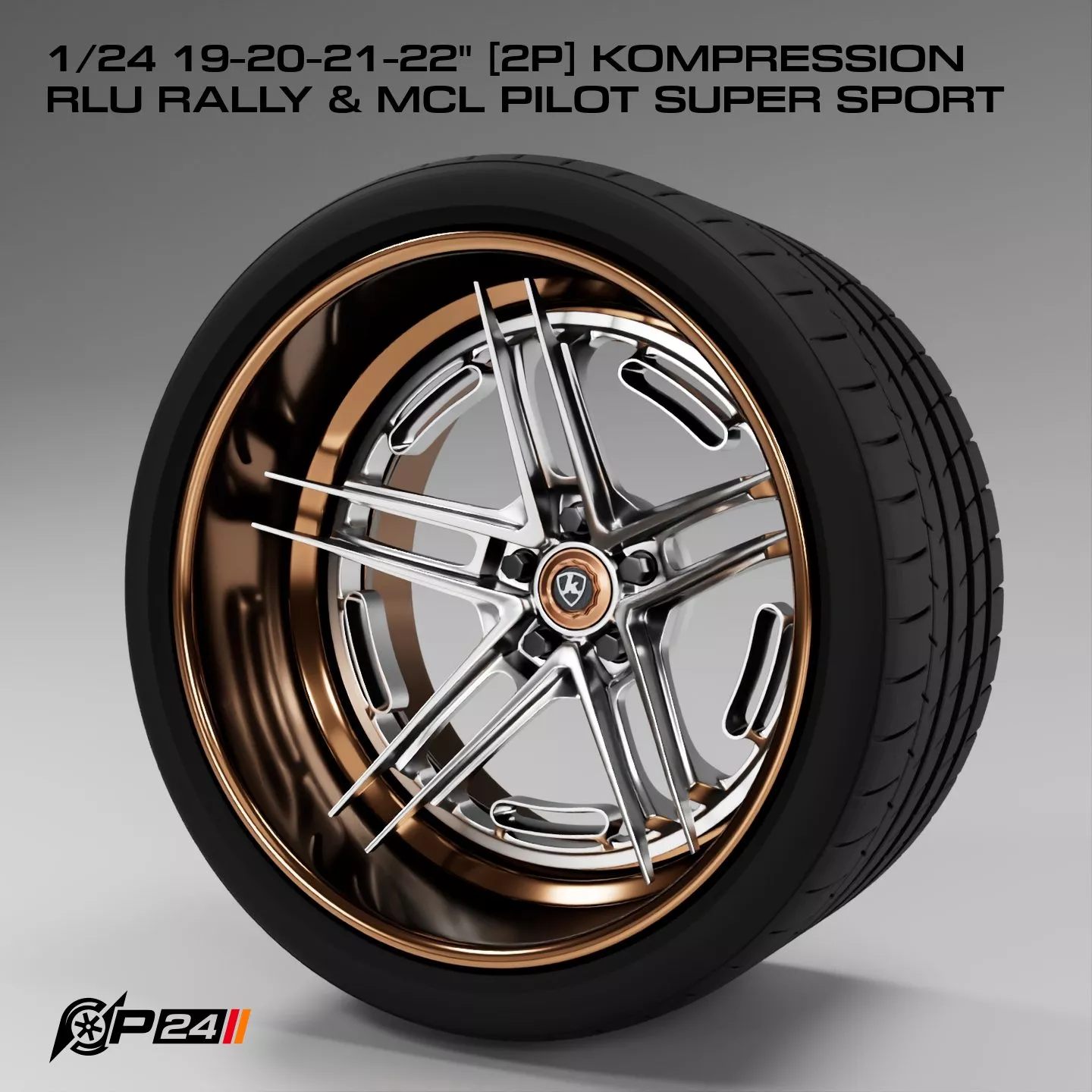 1-24th 19-20-21-22 inches 2P Kompression RLU Rally and MCL Pi... 3D print model