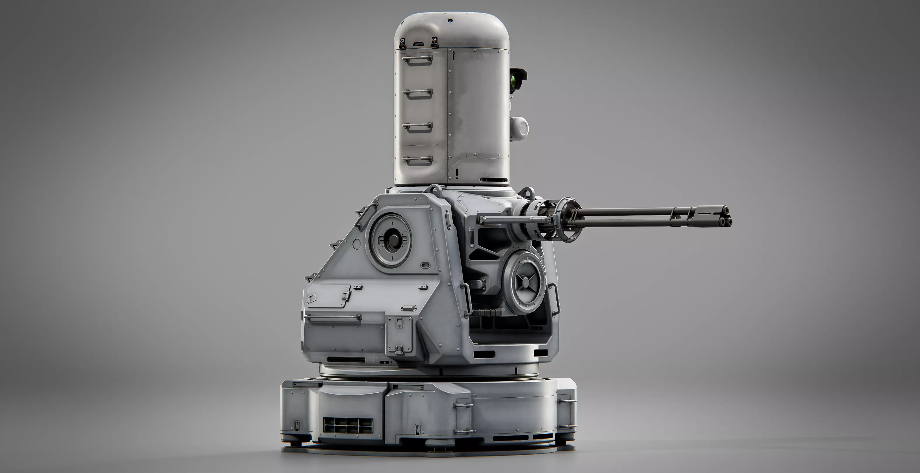 Sci Fi Ship Defense Turret 3D model