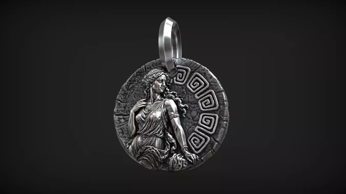 Aphrodite Goddess of Love and Beauty Greek Mythology Medallion