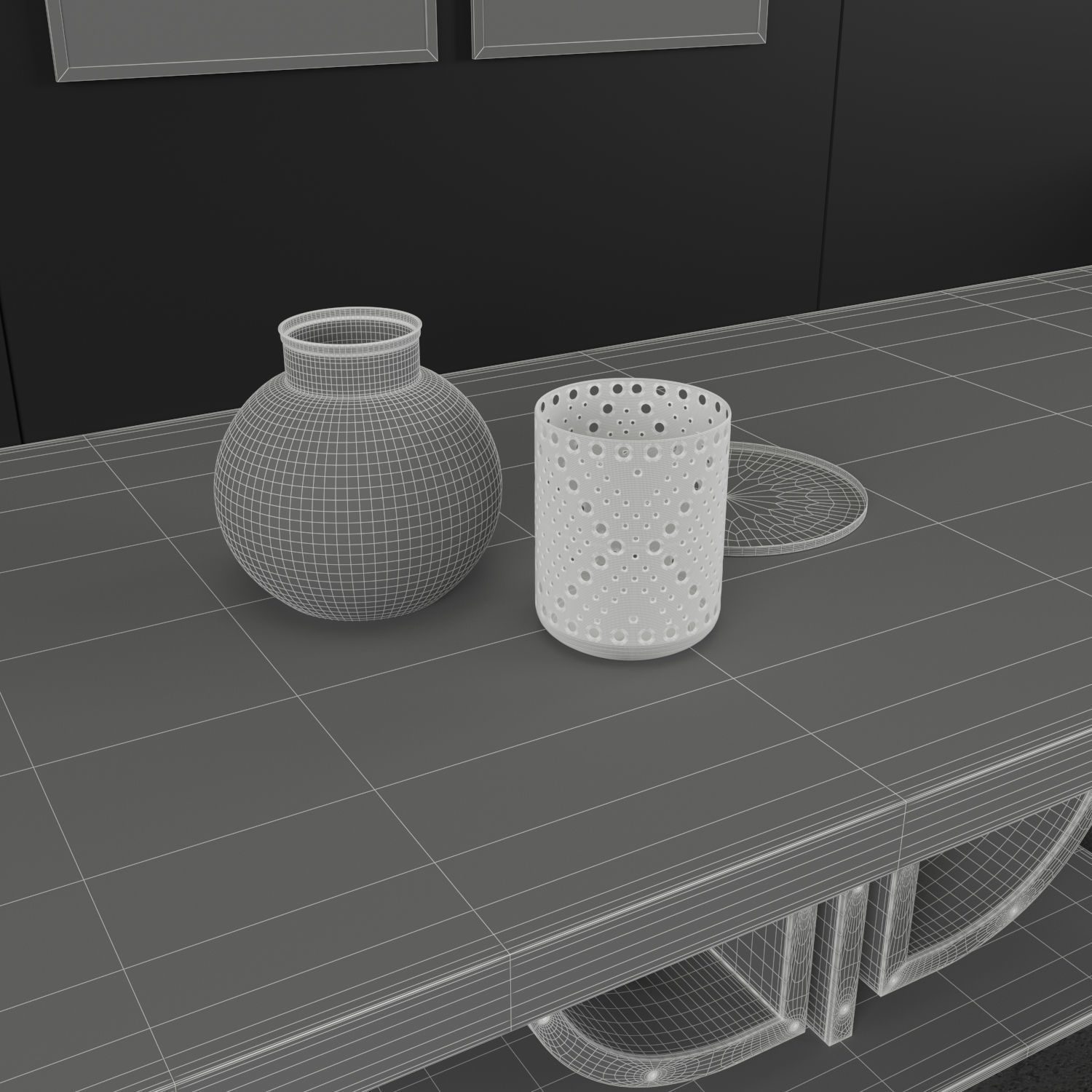 Signorini and Coco Daytona Monogram table with vivien chair 3D model_2