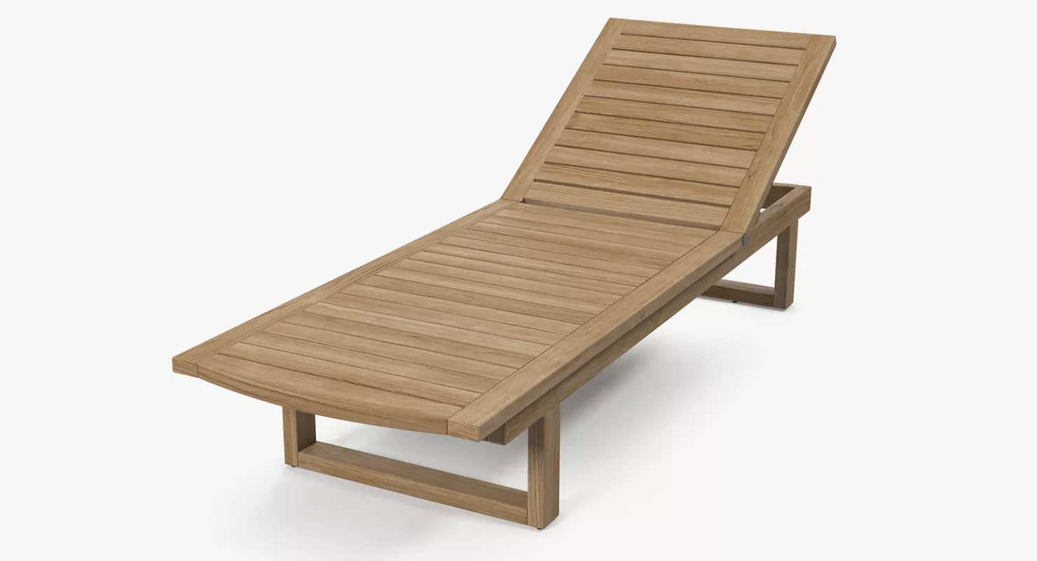 Sun Lounger Brown 3D model