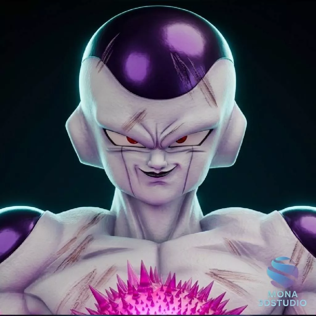 Frieza Final Form Bust - 3D Printable STL Model Pre-supported 3D print model