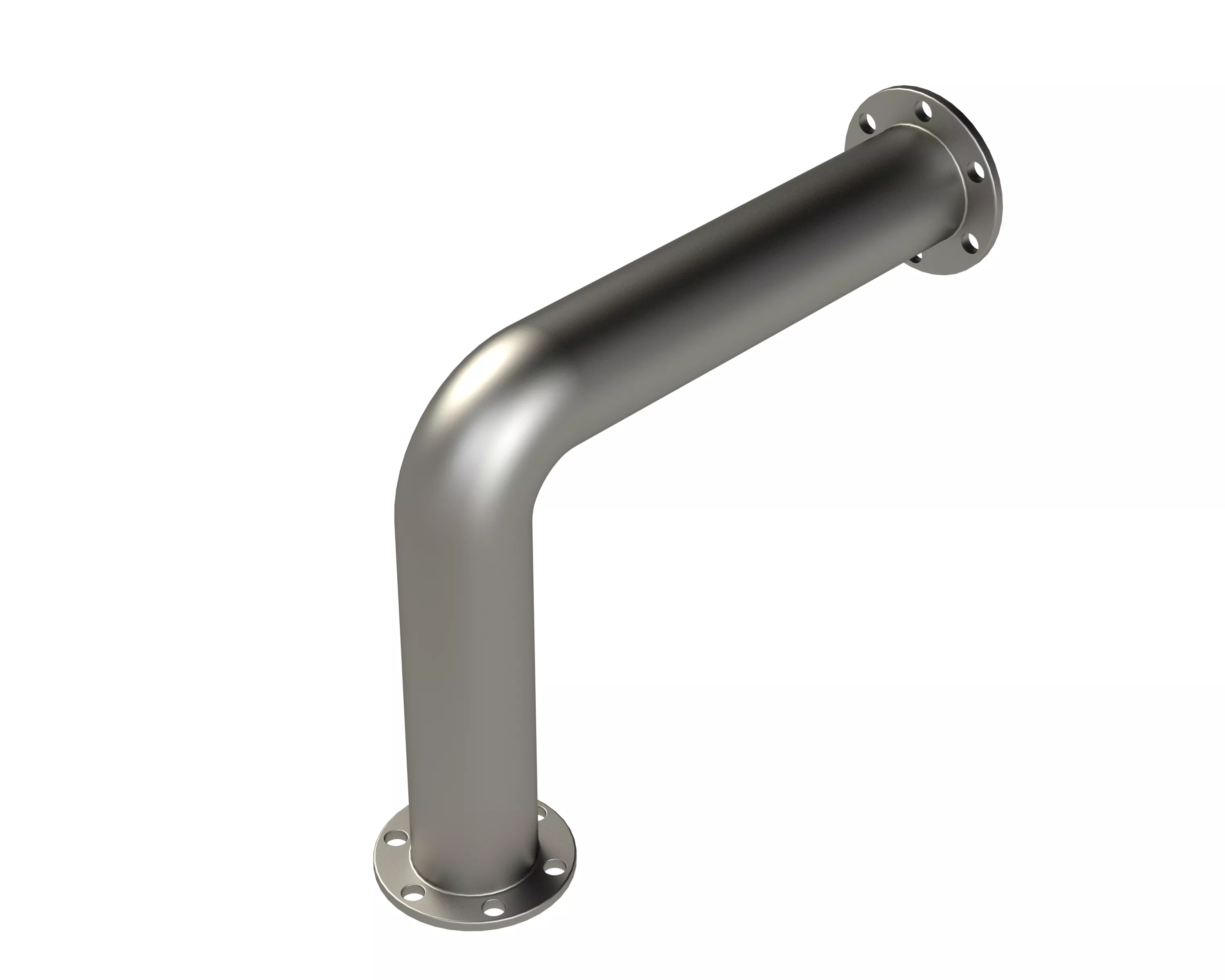 90 Degree Flanged Pipe Elbow 3D model
