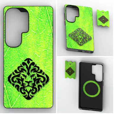 Neon Pattern Magnetic Phone Case 3D print model