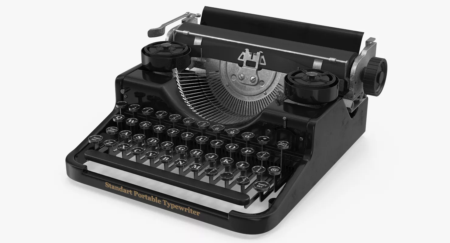 Antique Typewriter 3D model