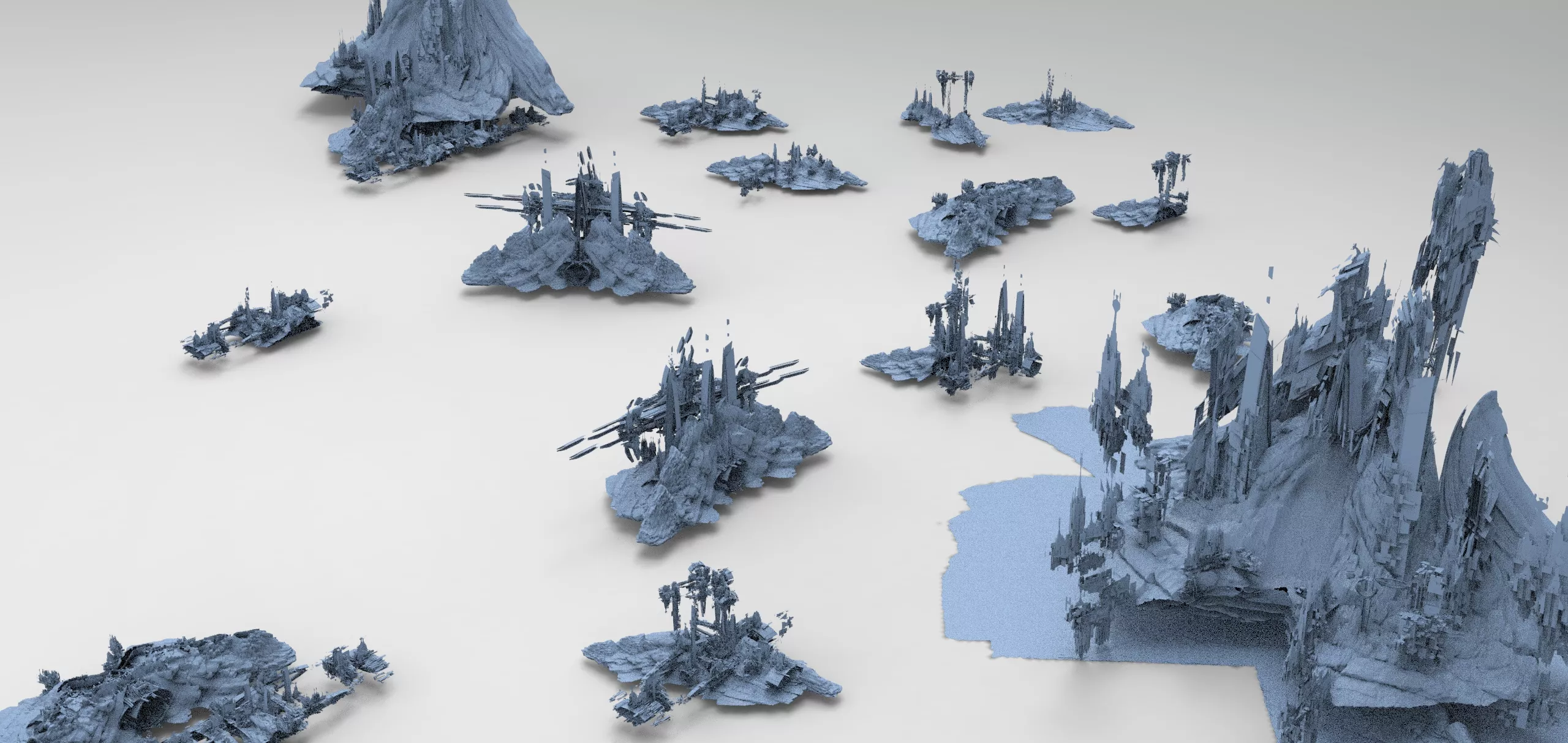 Hell damnation tower collection 2 Low-poly 3D model