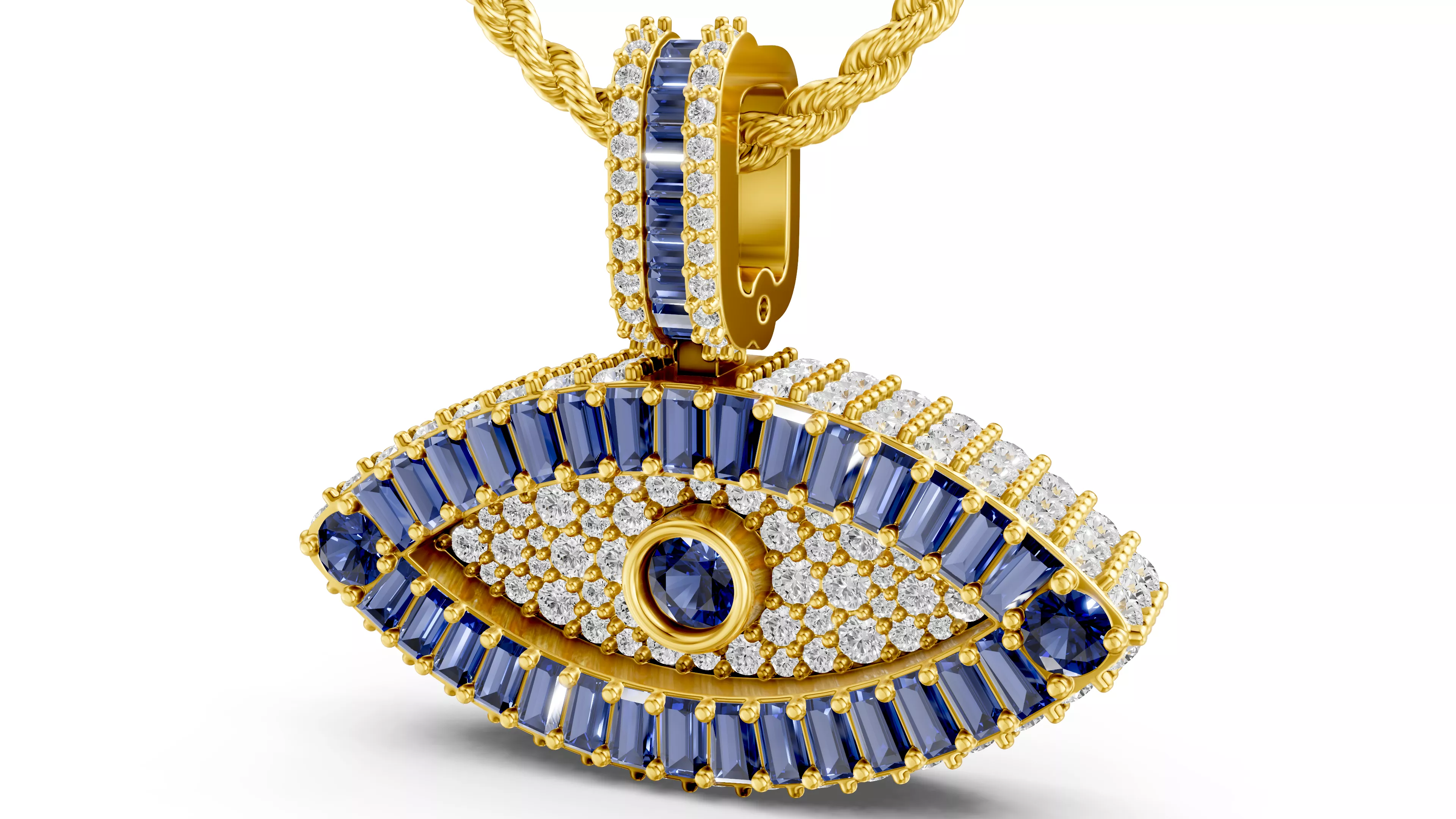 Hip Hop Dimond Pendant 3D print model 3D print model