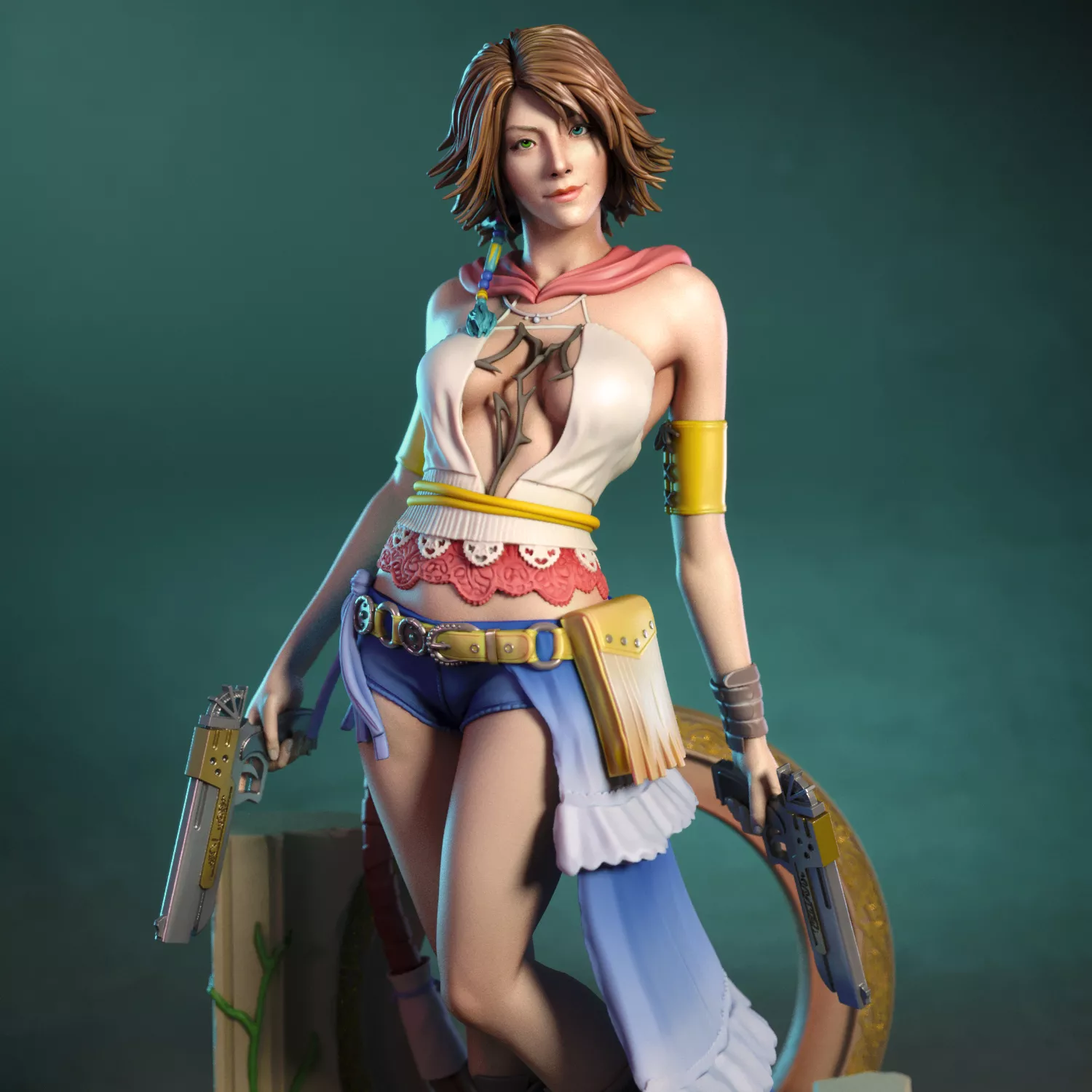Yuna from Final Fantasy X-2 3D print model