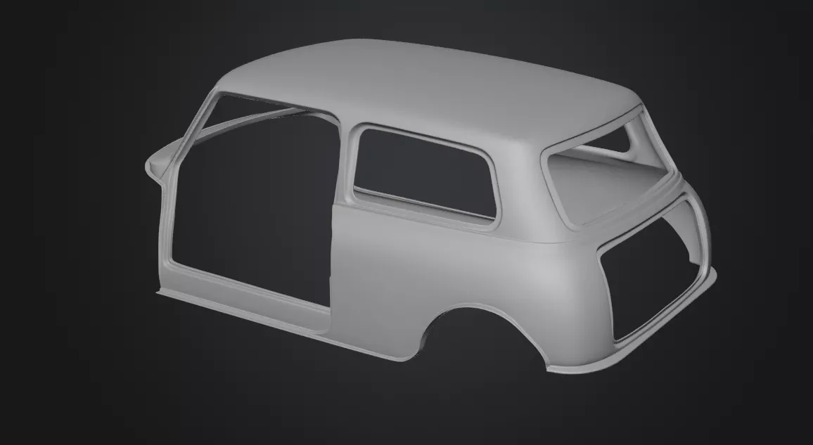 city car shell full size 3D print model