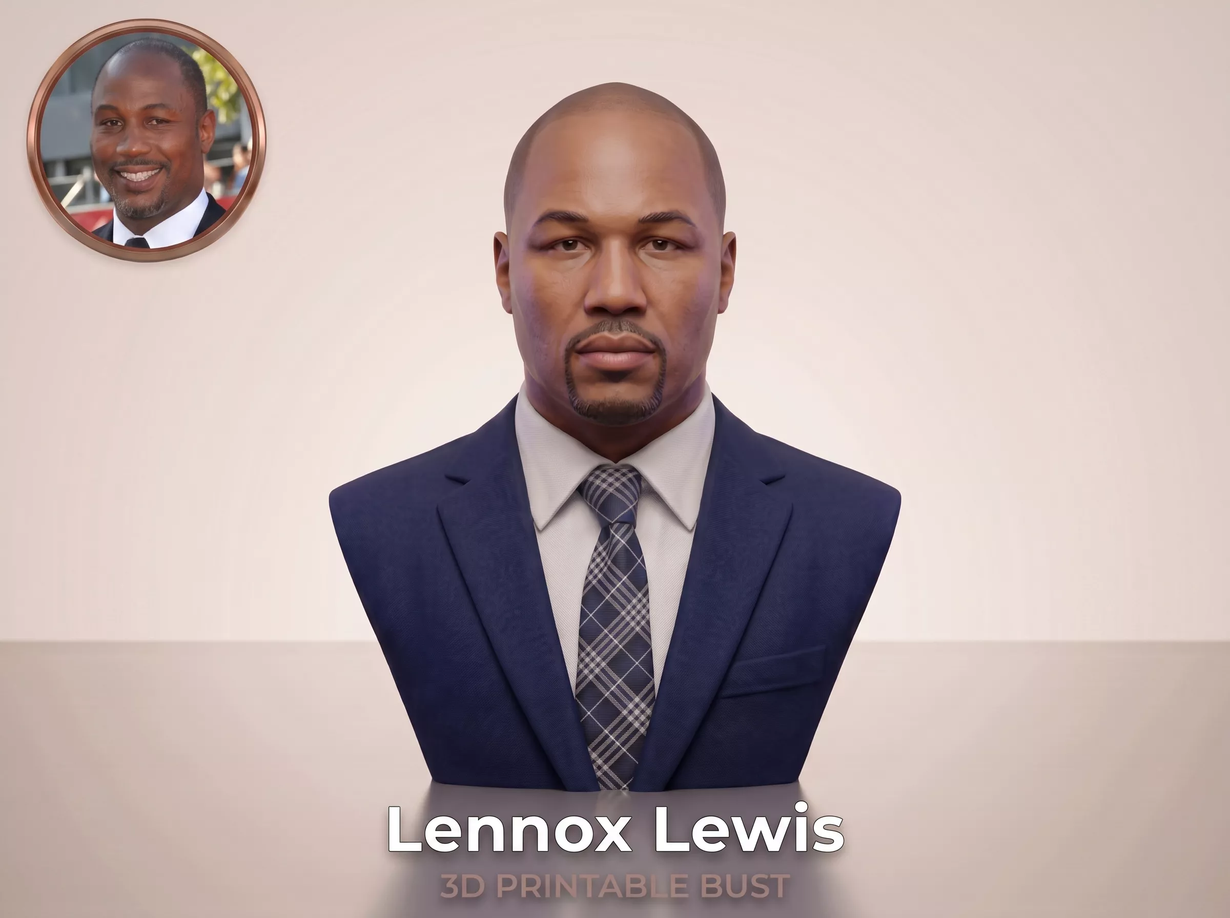 Lennox Lewis 3D Printable Bust Free 3D print model