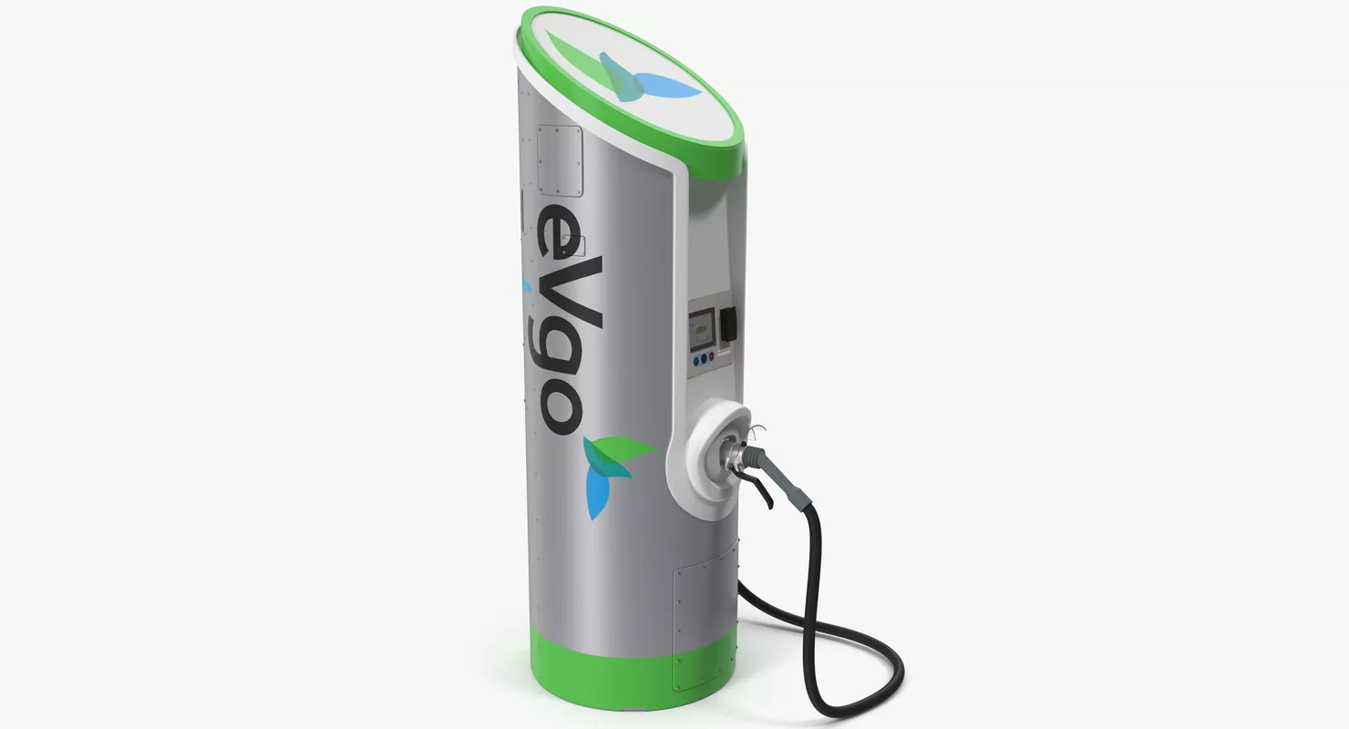 Electric Vehicle Charging Station eVgo 3D model