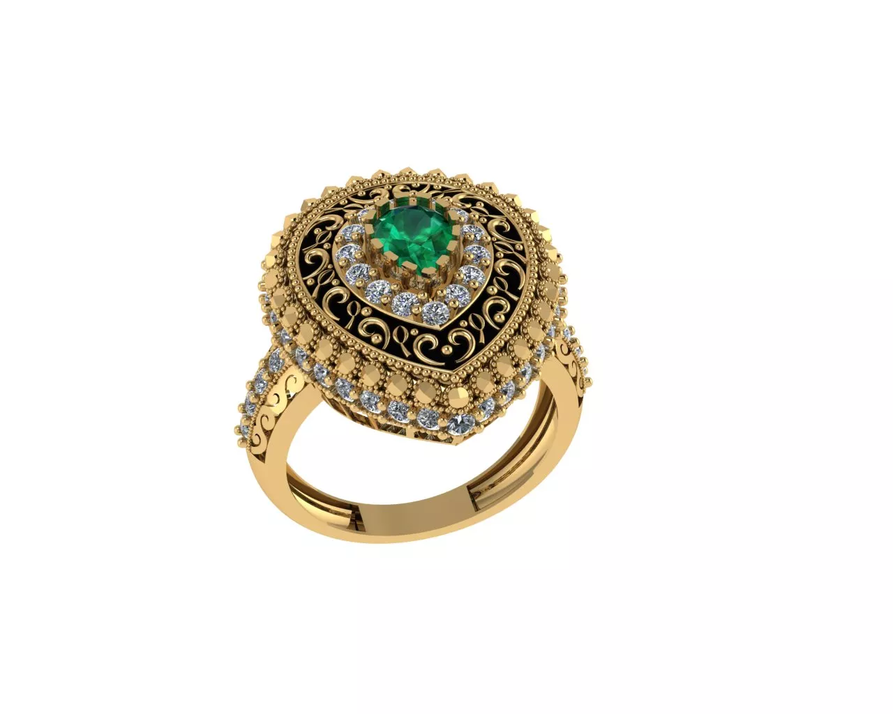 Indian Traditional Rings 3D print model