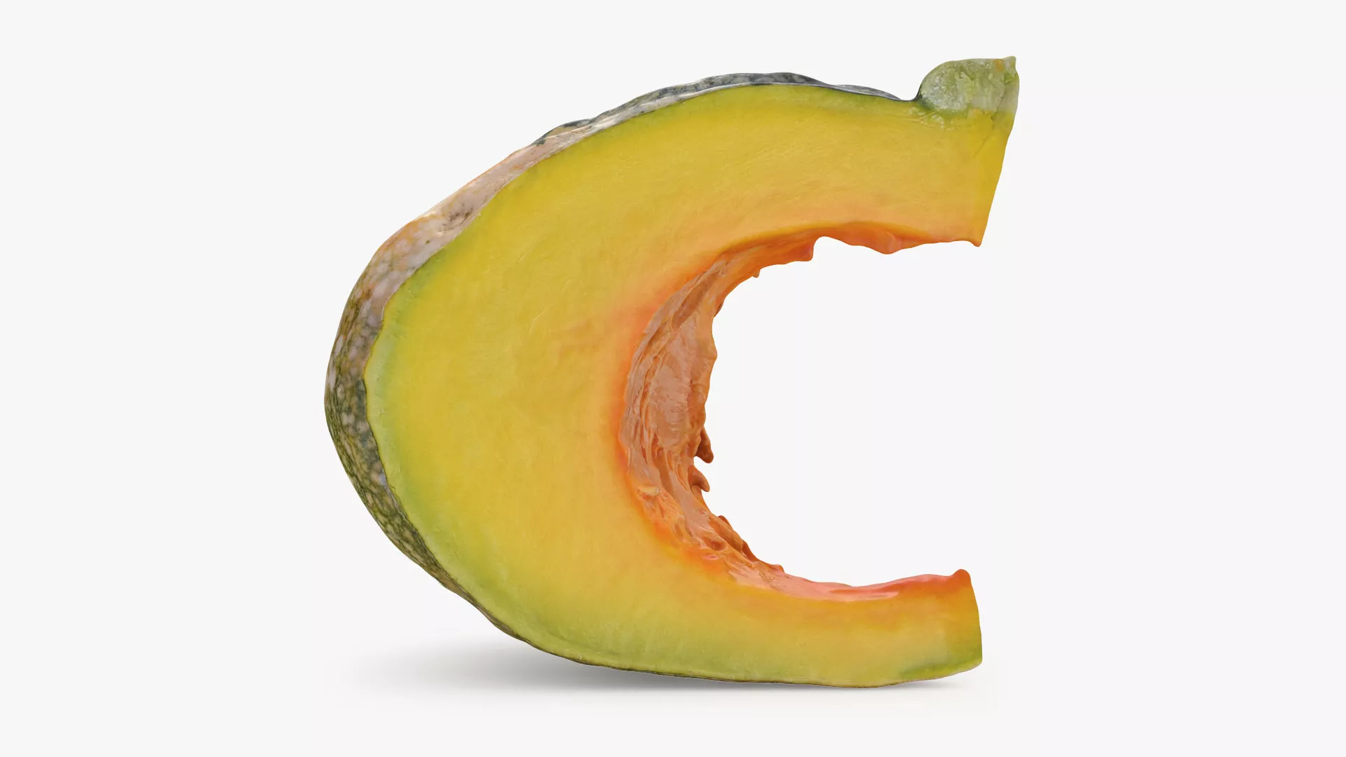 Asian Pumpkin Slice 2 Low-poly 3D model