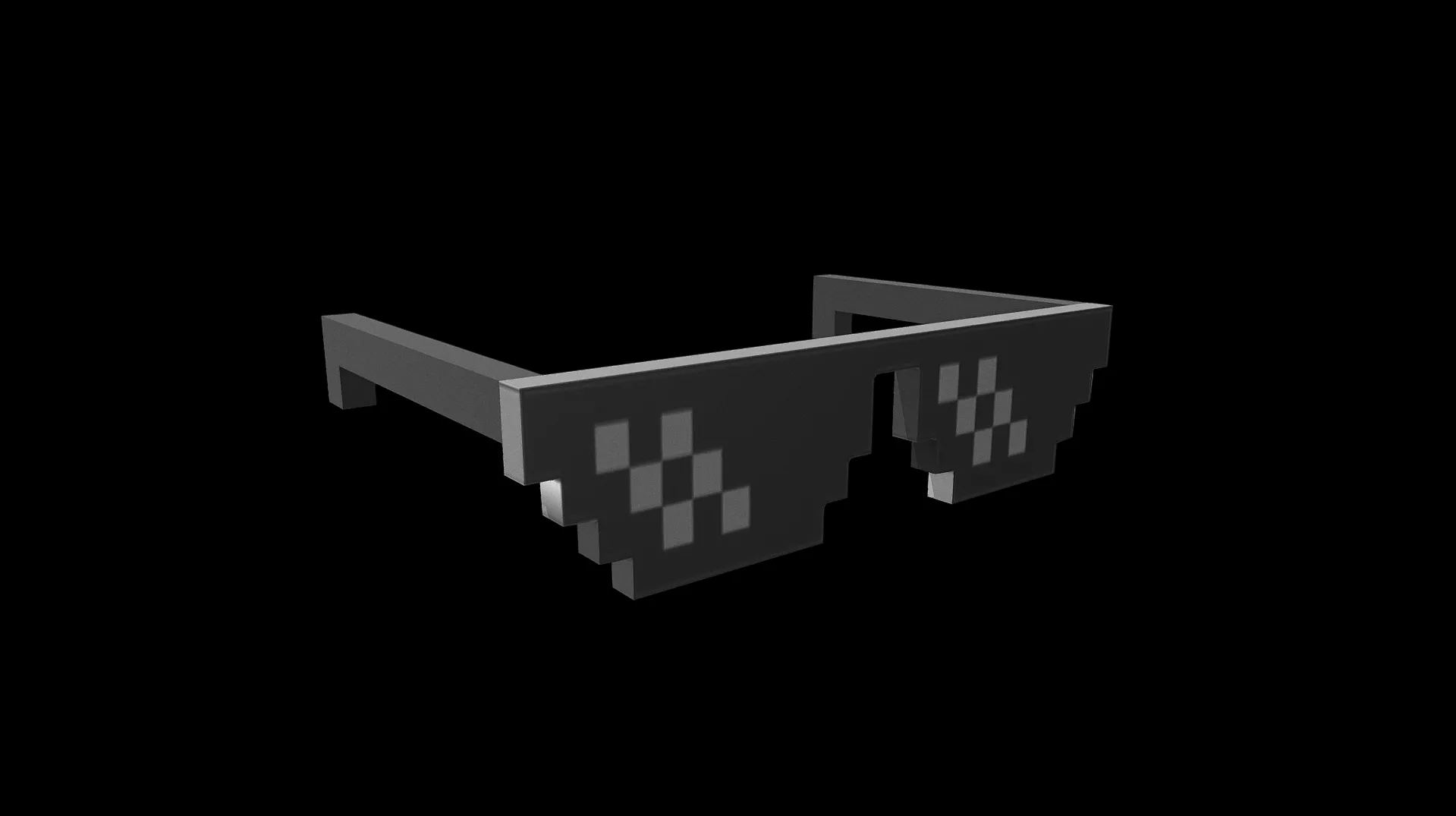 Deal With It Glasses - Pixel Meme Sunglasses Props 3D print model