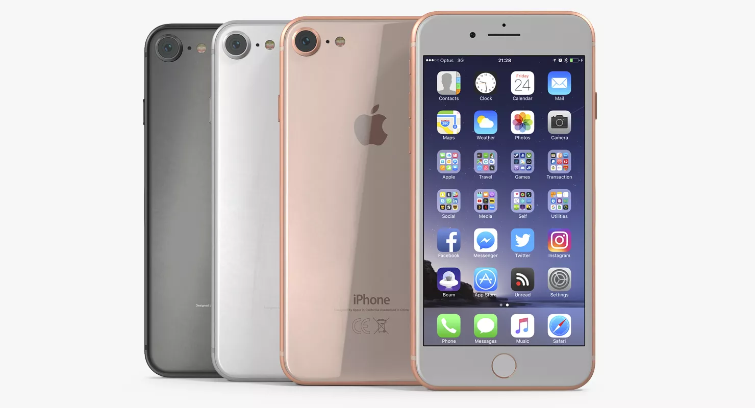 iPhone 8 Set 3D model