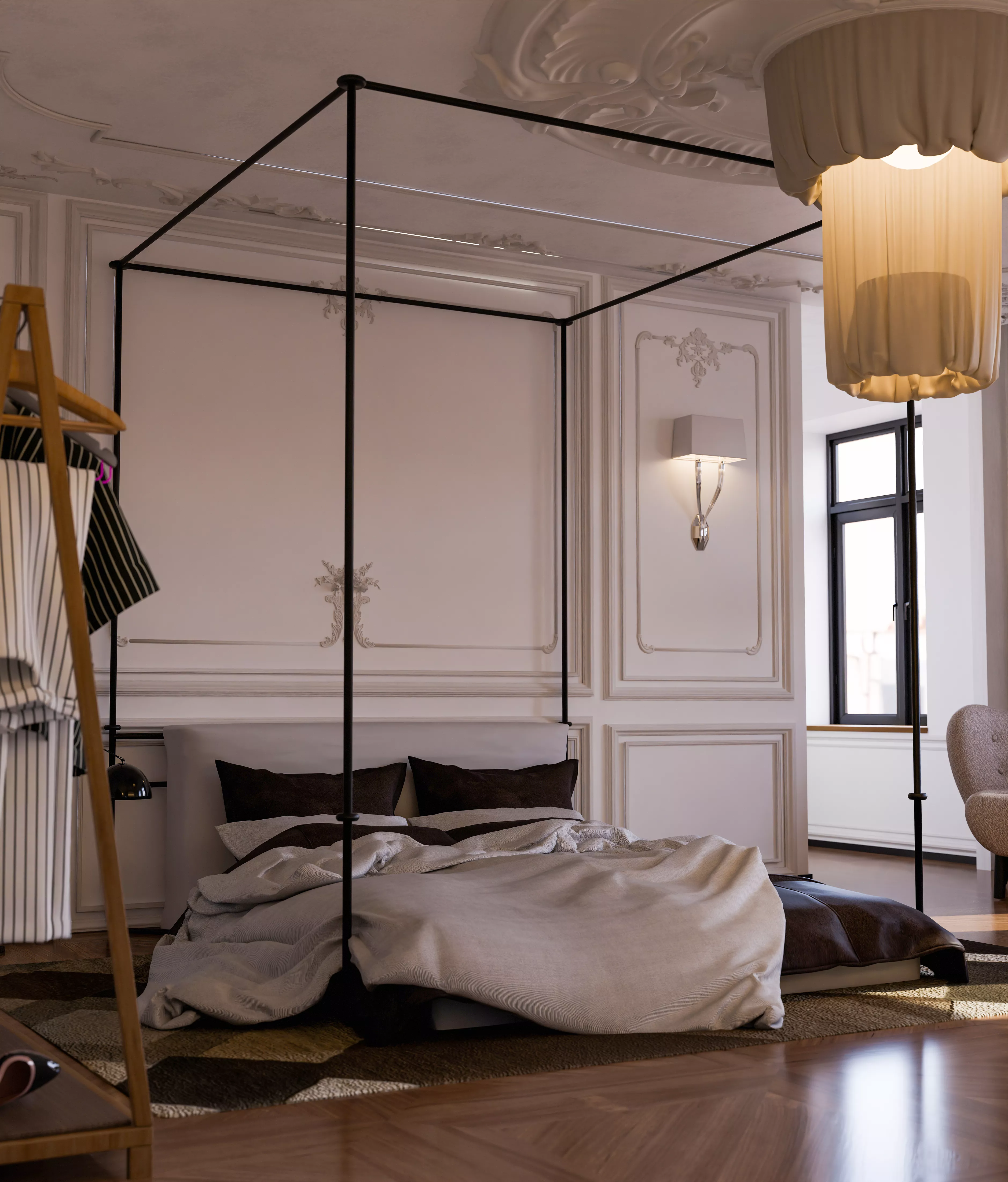 French Bedroom Desing 3D model