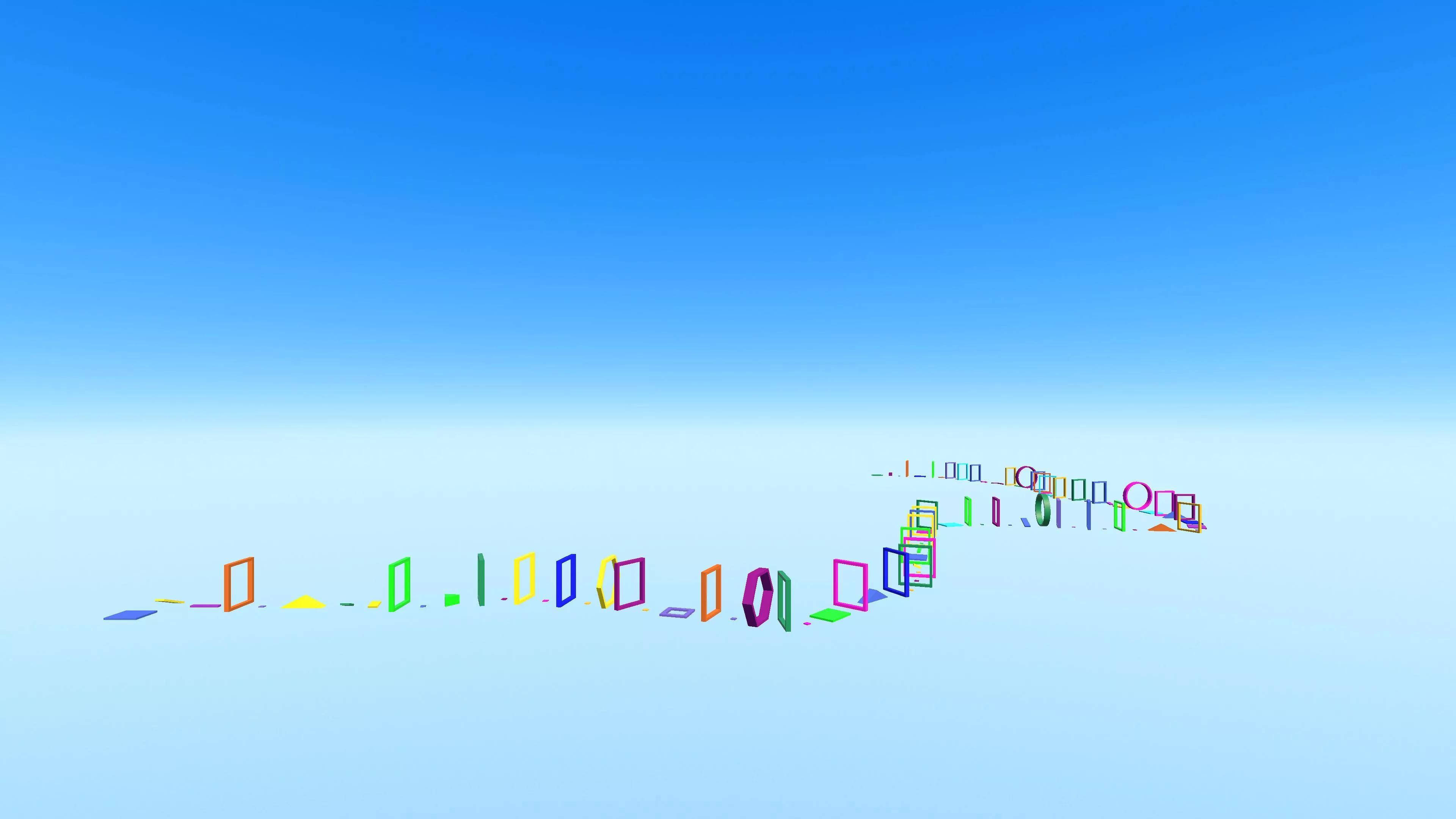 Stylized Obby Parkour Platforms Low-poly 3D model
