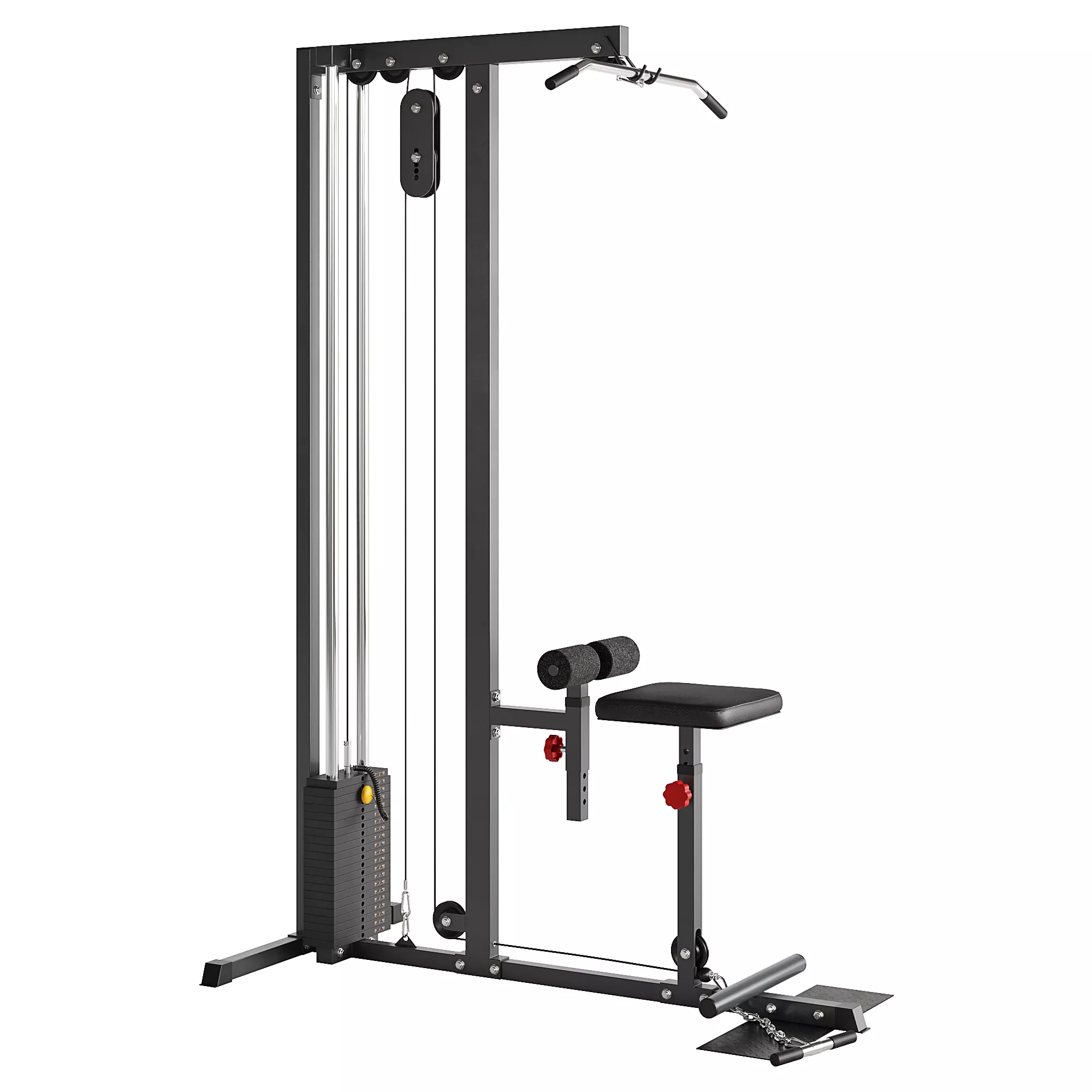 PowerMark 660LR Lat Low Row Machine 3D model