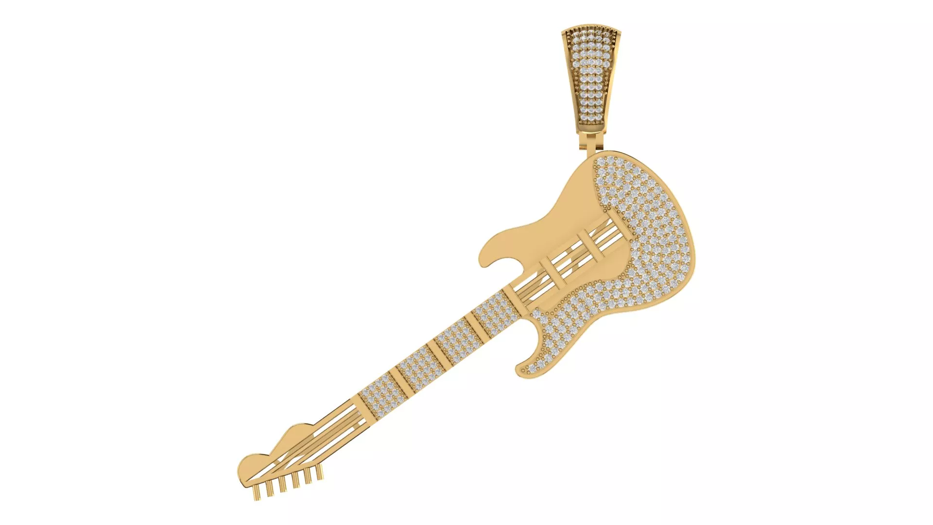 Guitar pendant 3D print model 3D print model