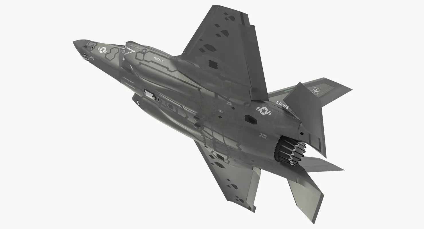 Stealth Multirole Fighter F 35 Lightning II Rigged 3D model