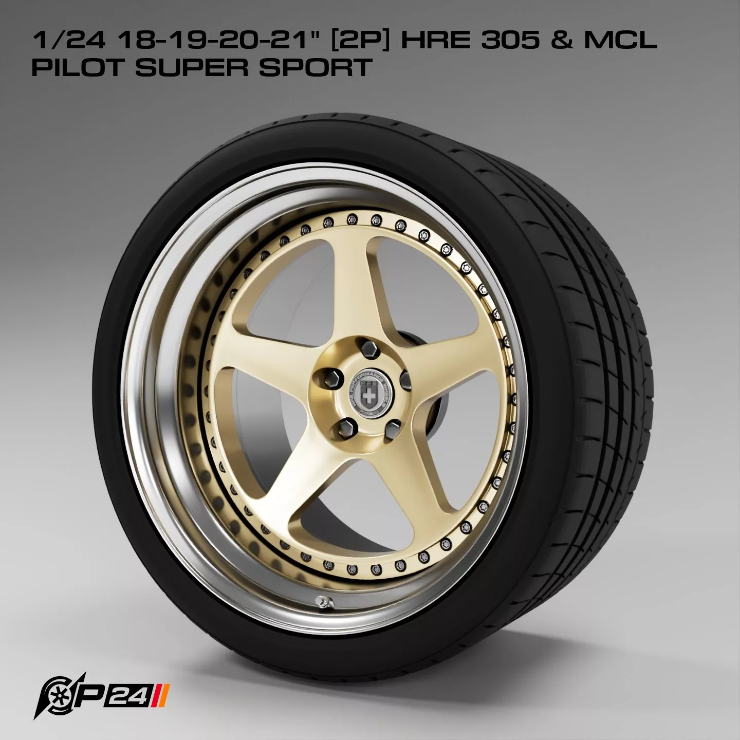 1-24th 18-19-20-21 inches 2P HRE 305 and MCL Pilot Super Sport 3D print model