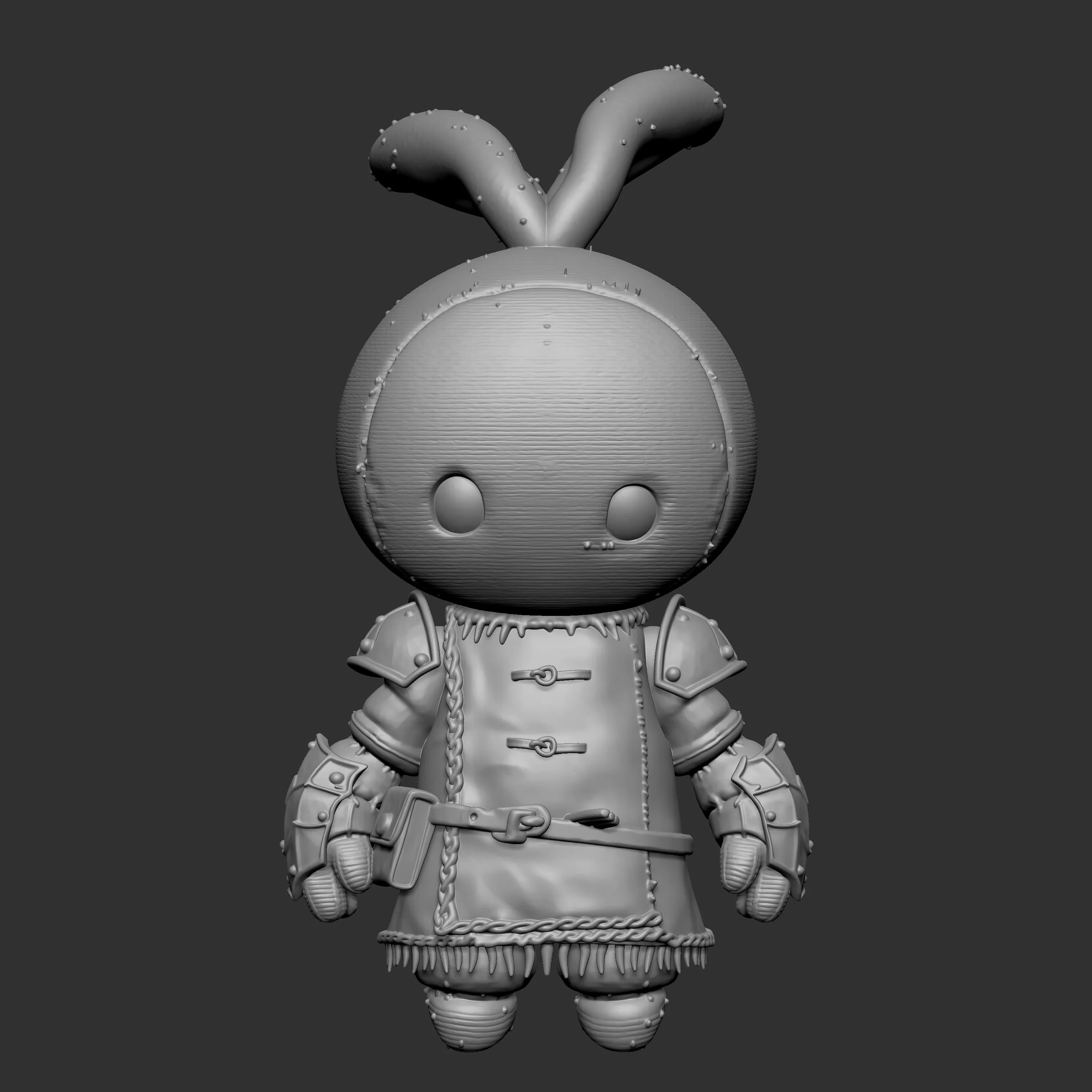 stuffed rag doll 3D print model
