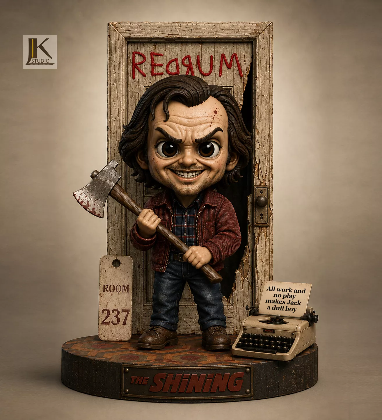 Chibi The Shining Jack STL 3D print model