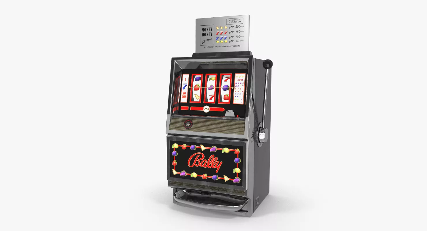 Retro Money Honey Slot Machine 3D model
