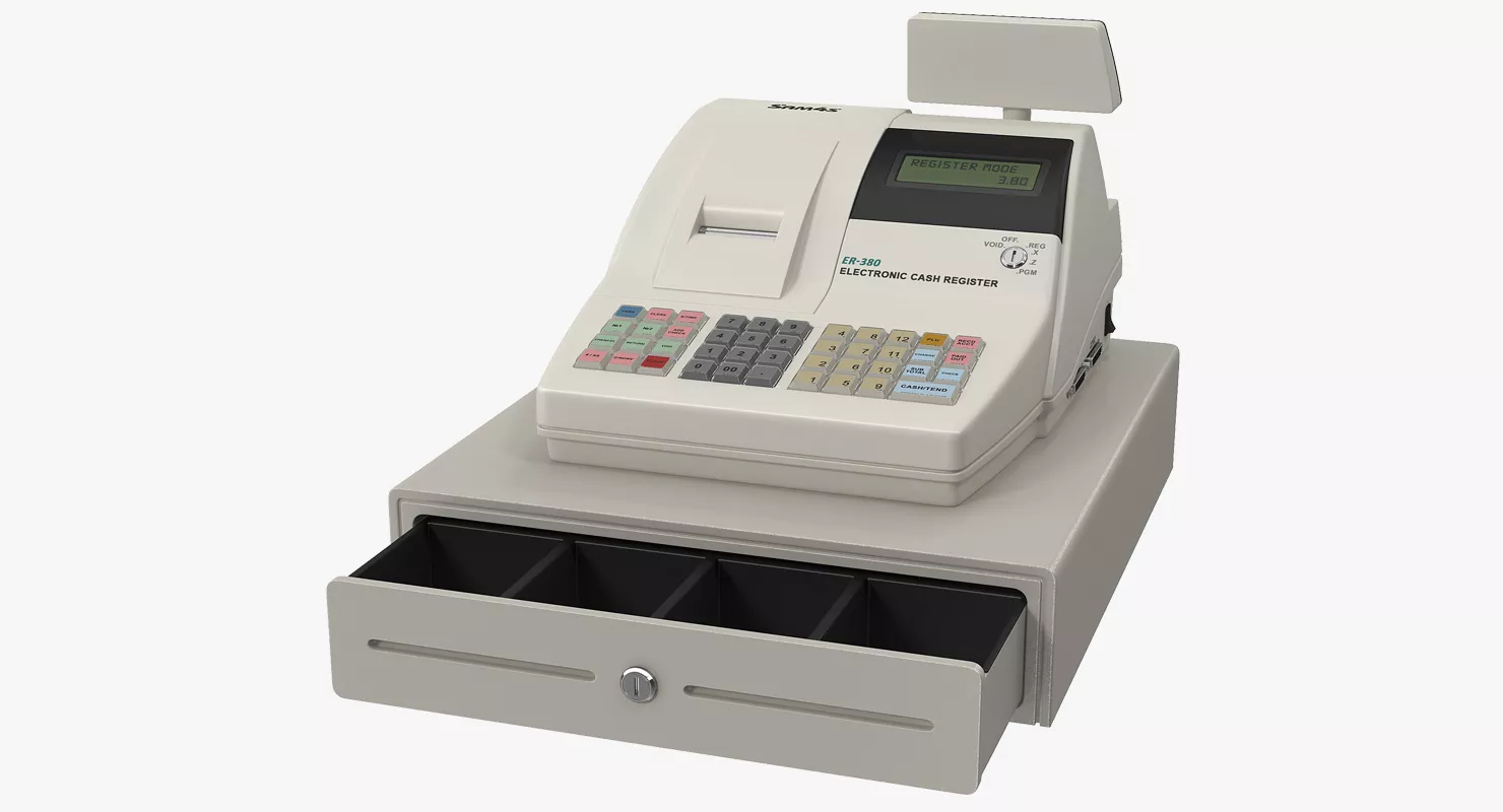Electronic Cash Register 3D model