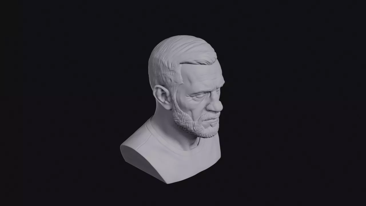 Boxer With Broken Nose Bust 3D print model