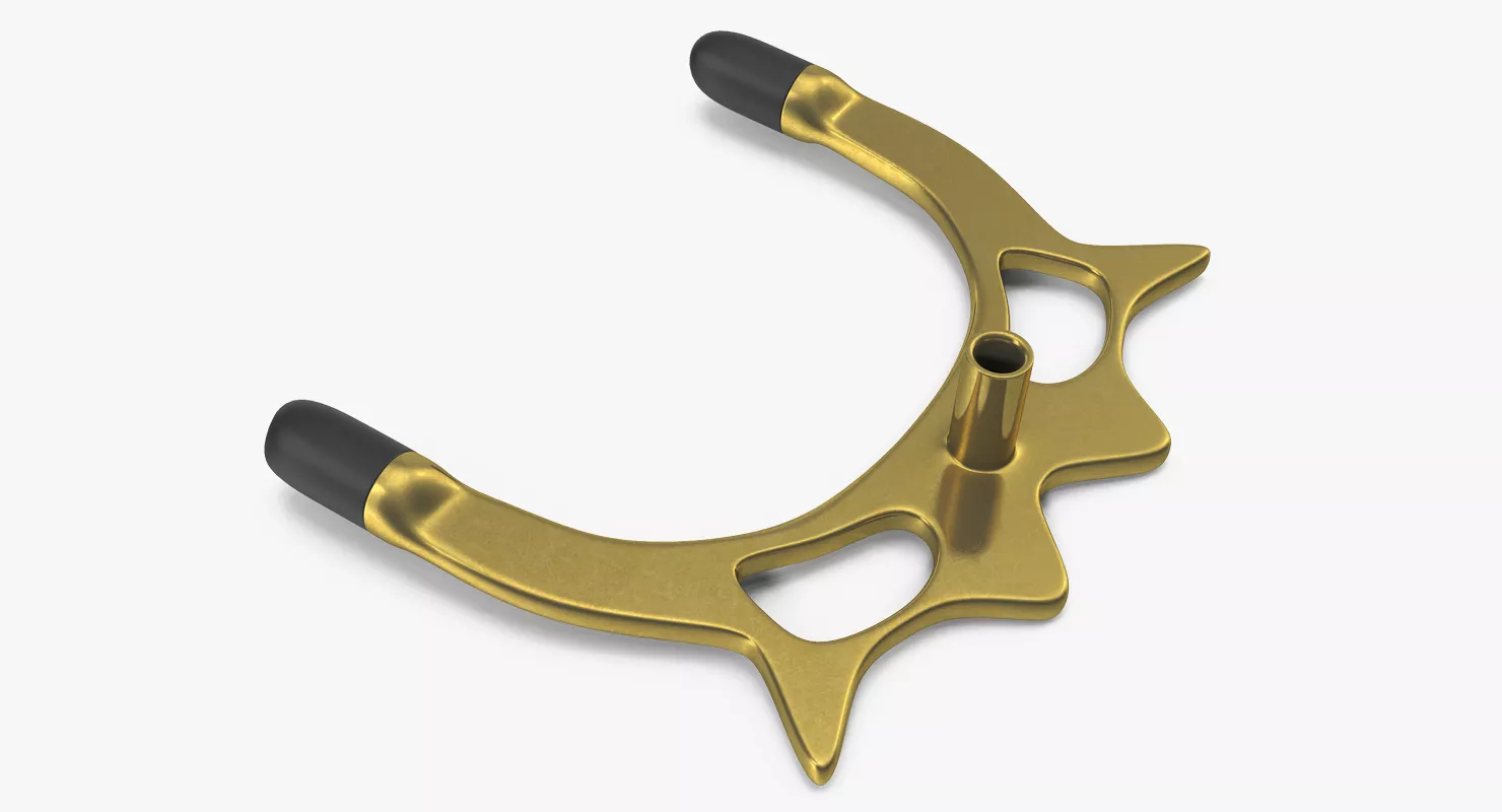 Cue Rest Brass Head 3D model