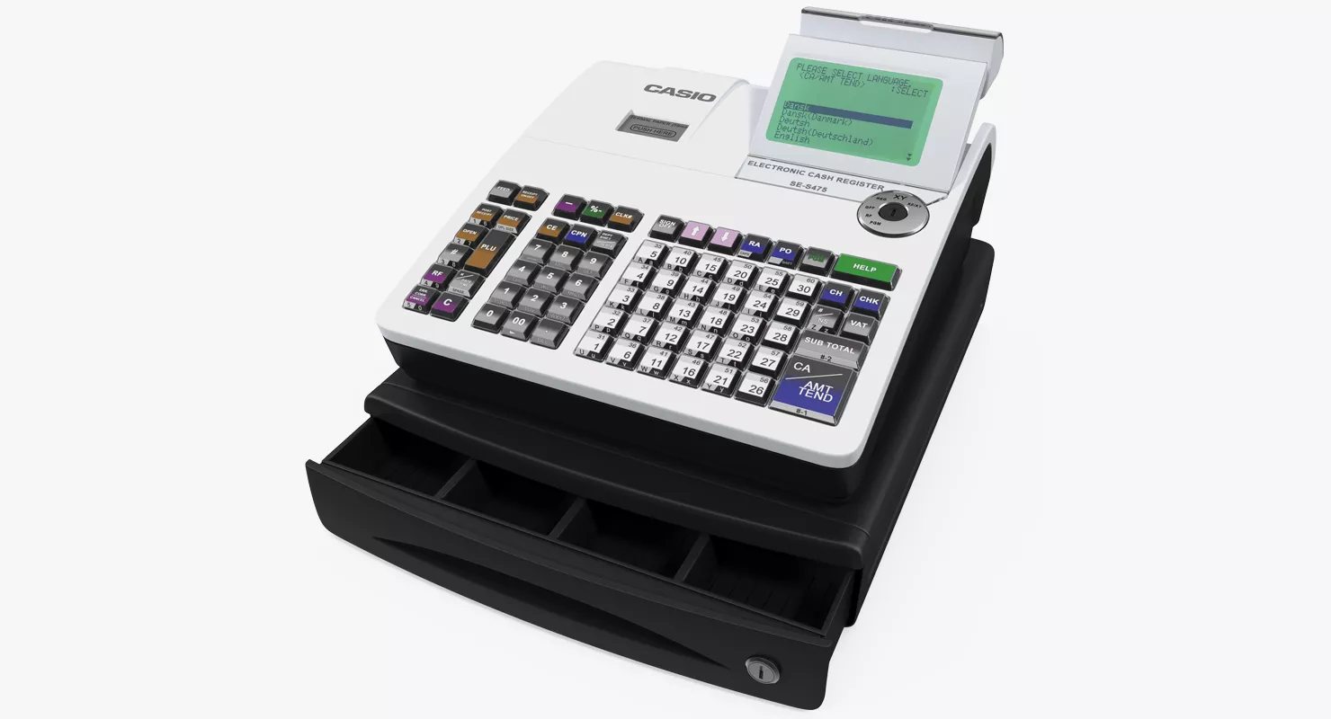 Cash Register Casio 3D model