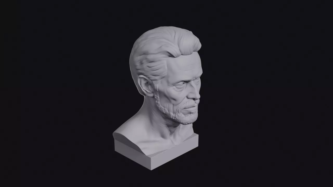 Sunken Cheeks Cheekbones Bust 3D print model