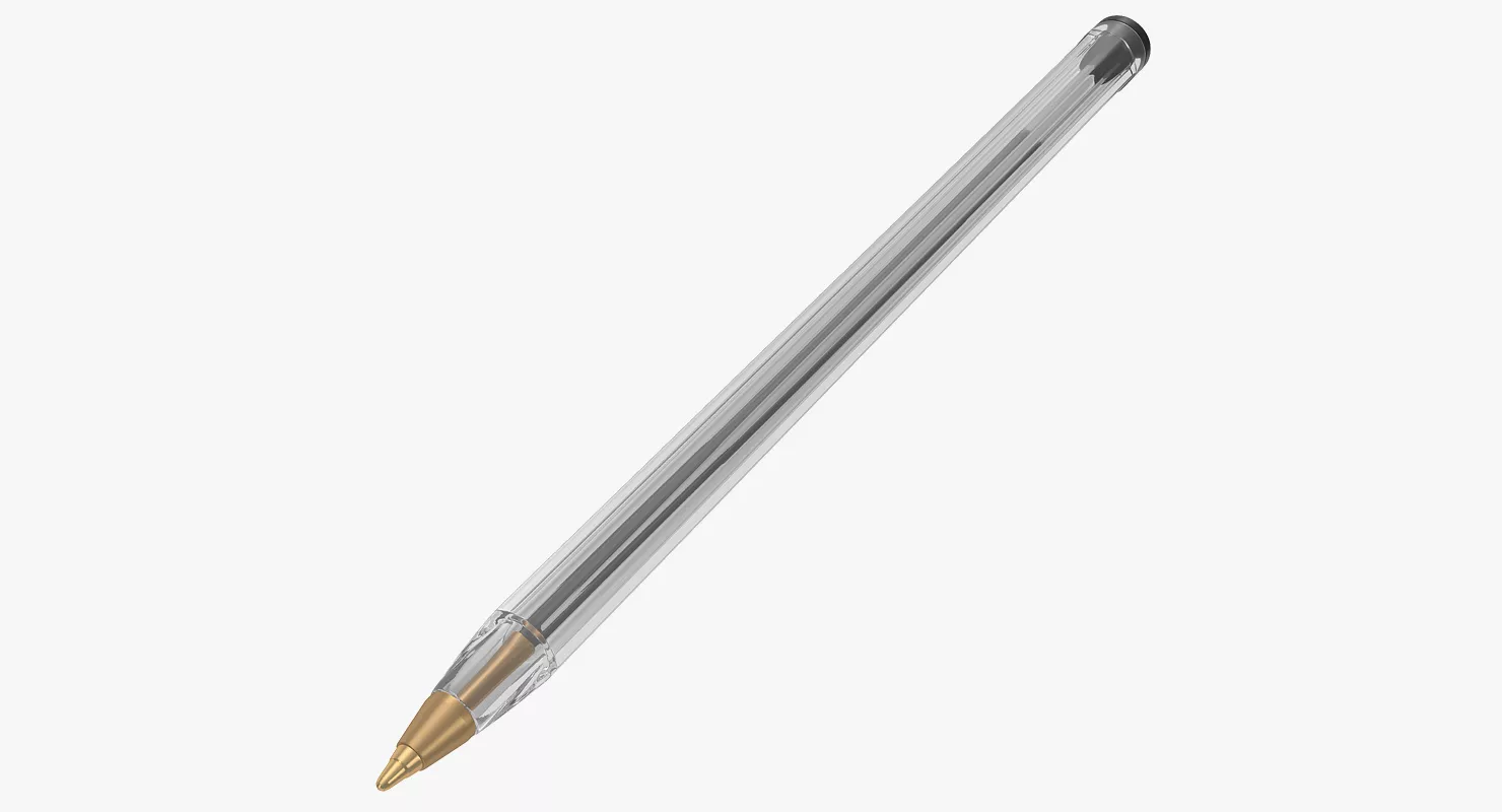 Common Plastic Pen 3D model