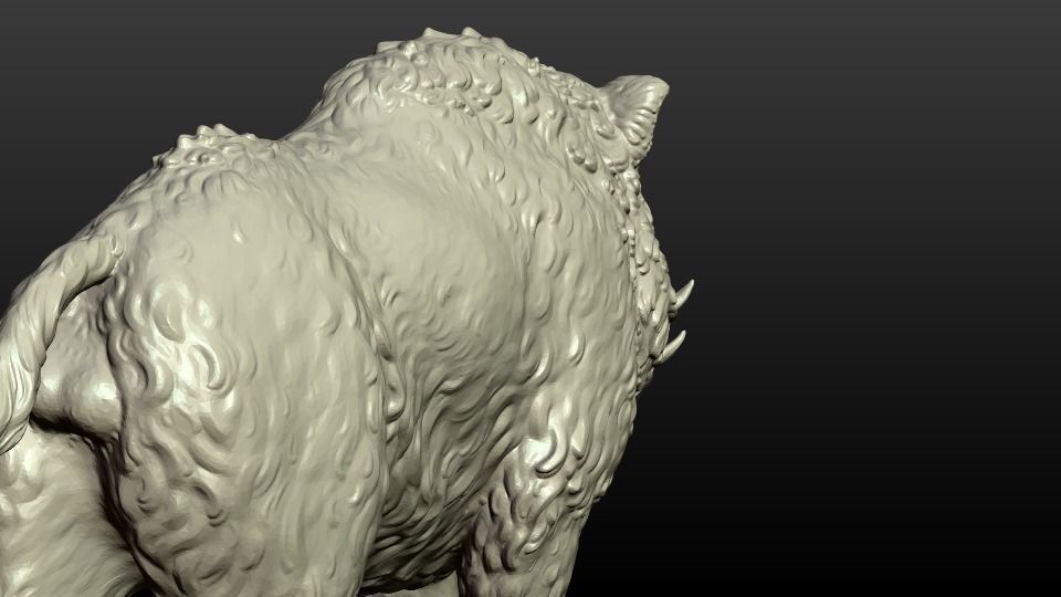 Boar figurine 3D print model_14