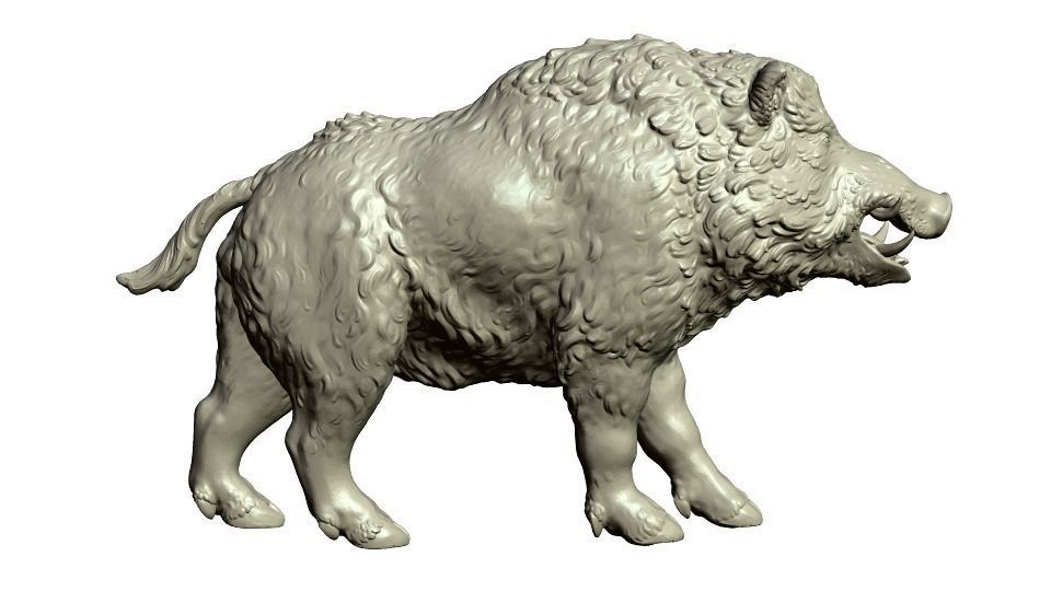 Boar figurine 3D print model_0