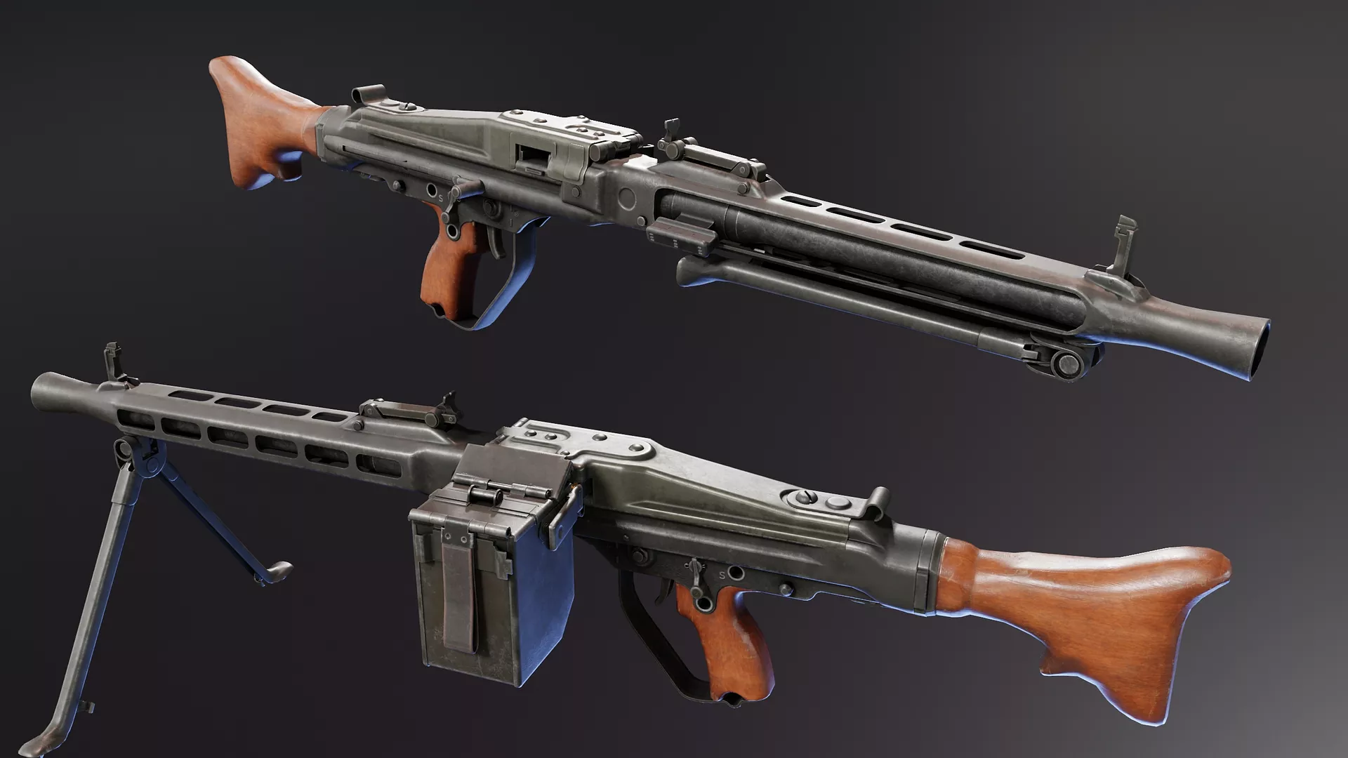 MG60 Prototype Low-poly 3D model