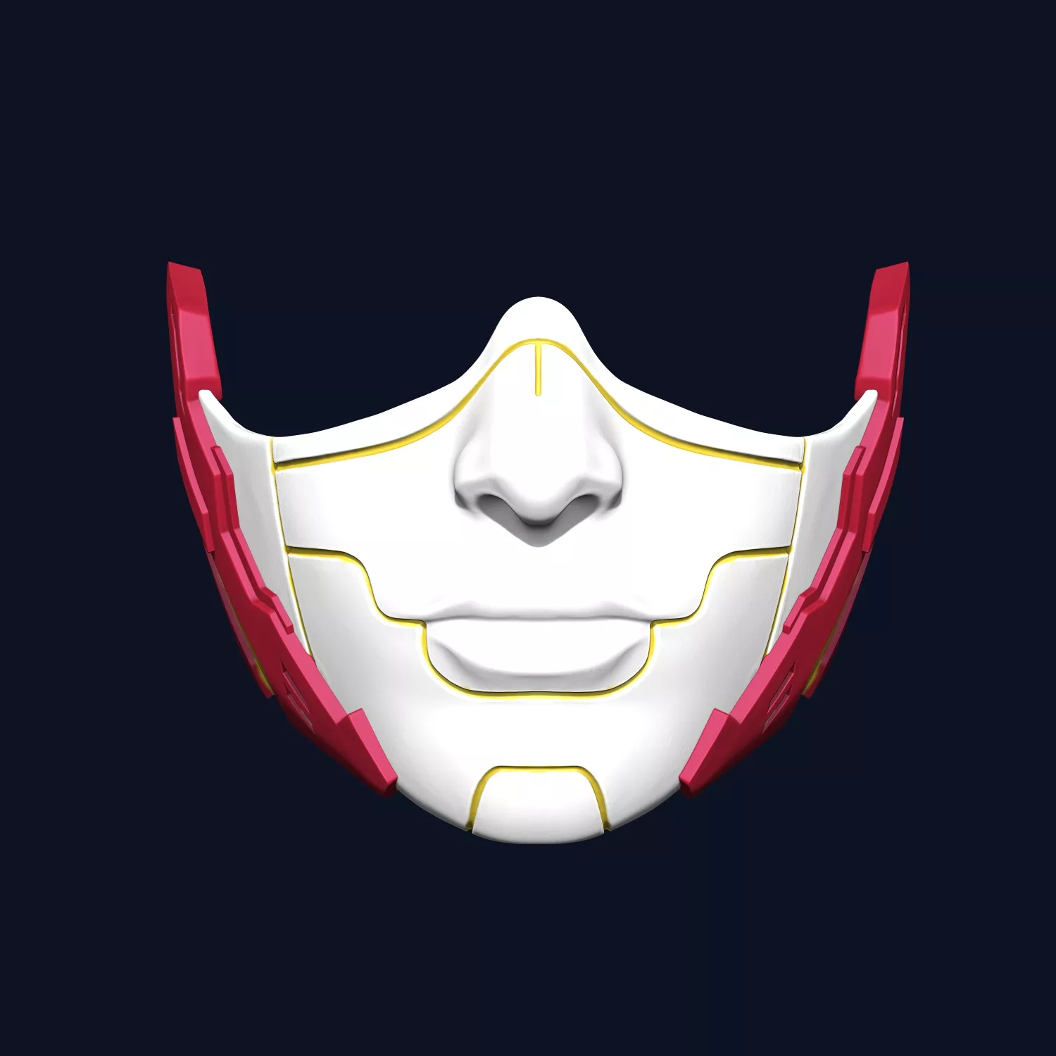 Cyberpunk Half Face mask 3D print model