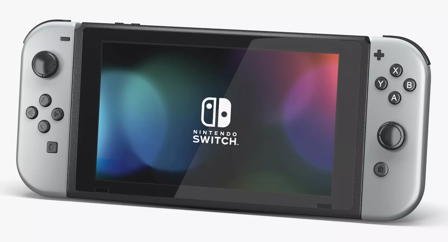 Nintendo Switch with Gray Joy Con 3D model