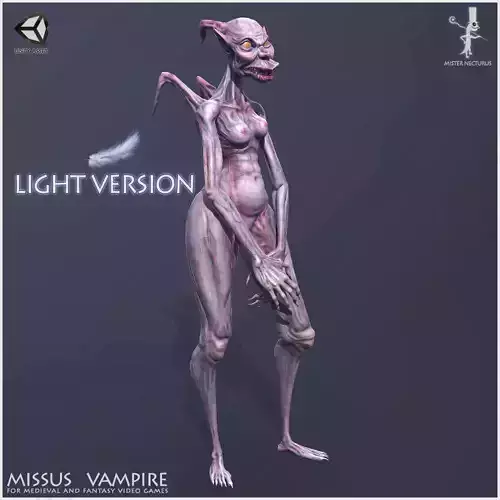 Missus Vampire Light Version Low-poly 3D model
