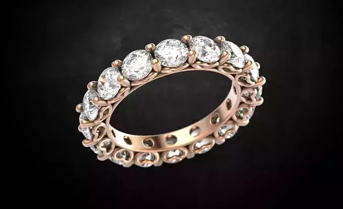 Ring with stones for girls