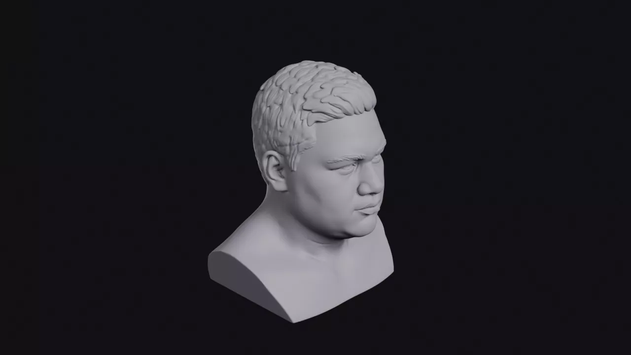 Teenage Polynesian Boy Bust 3D print model