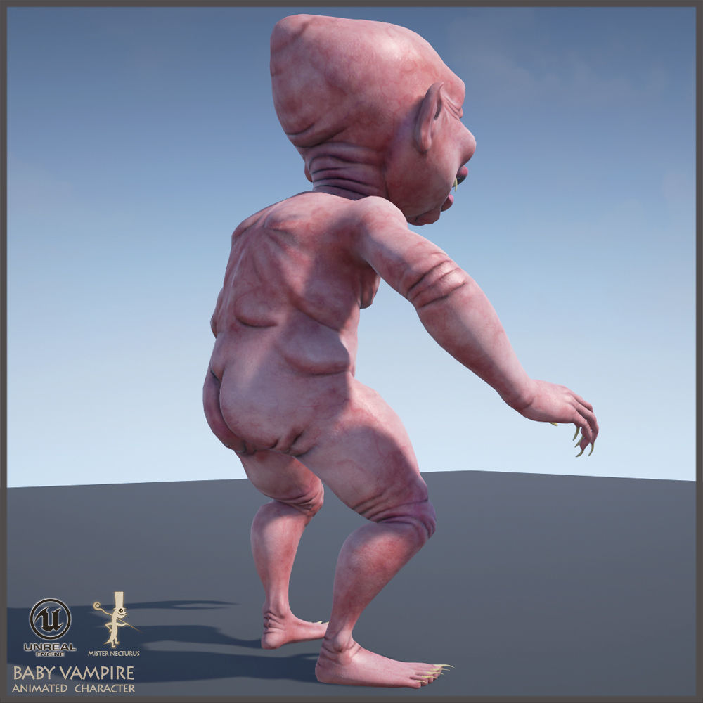 Vampires Family Light Version Low-poly 3D model_24