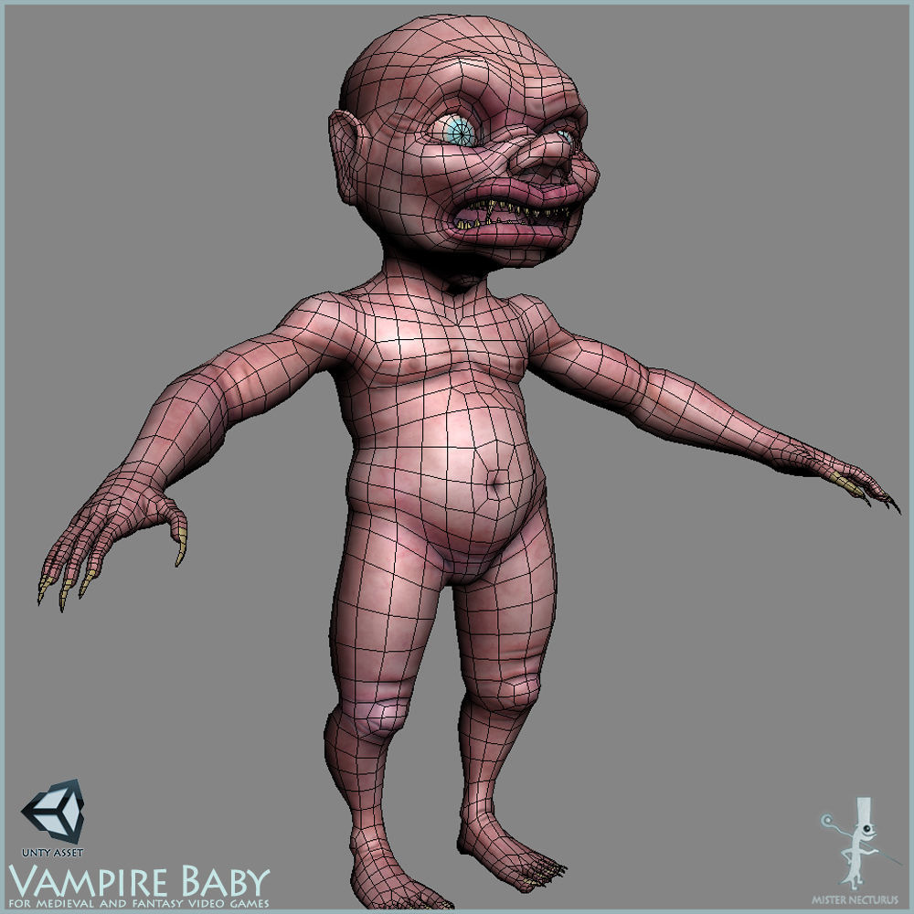 Vampires Family Light Version Low-poly 3D model_20