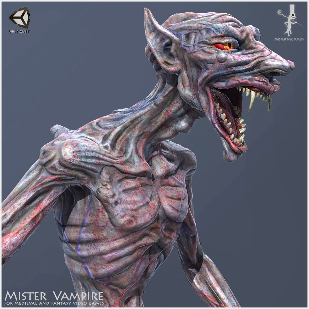 Vampires Family Light Version Low-poly 3D model_11